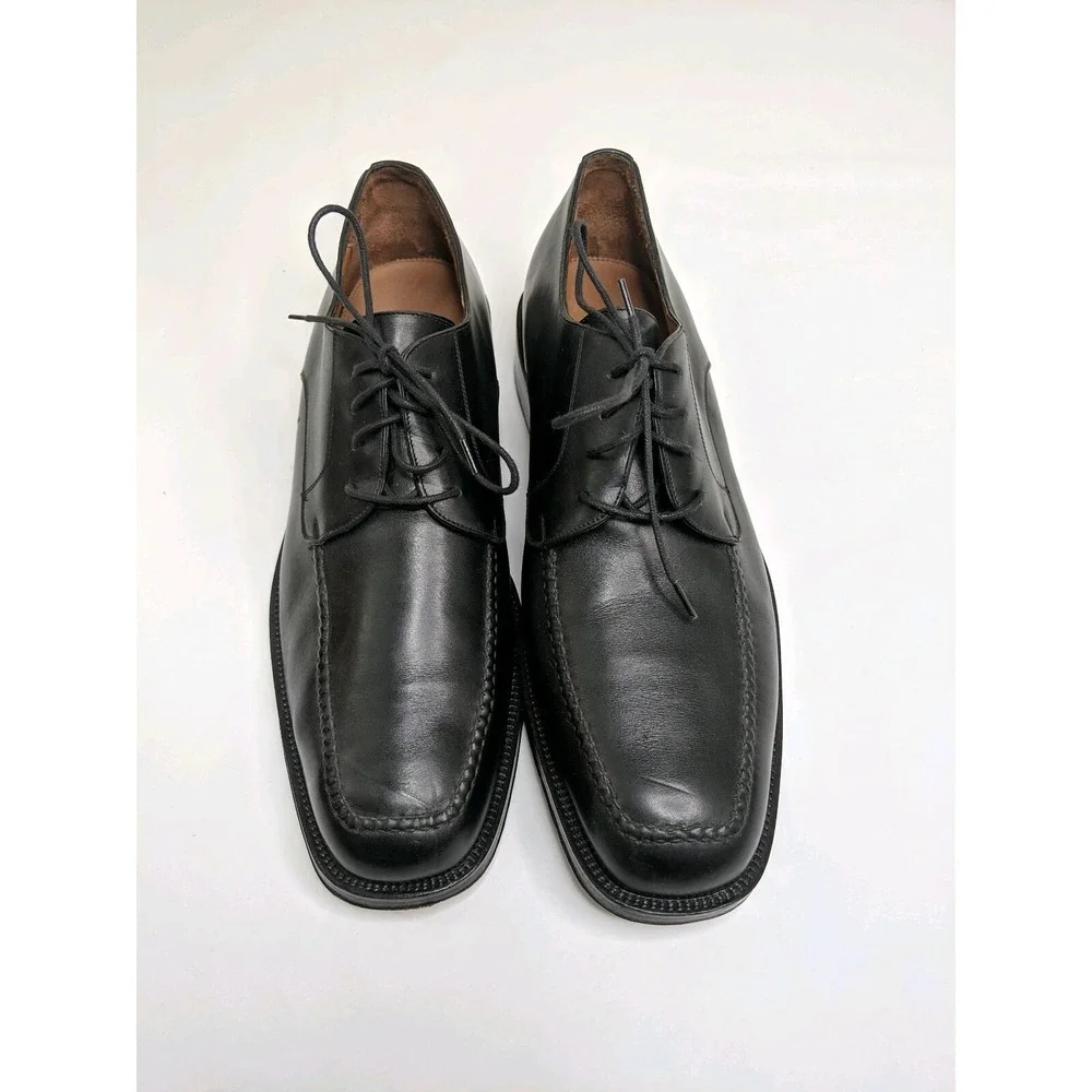 Cole Haan City Black Leather Lace Up Casual Dress Oxford Shoe‎ Mens 13 D EUC